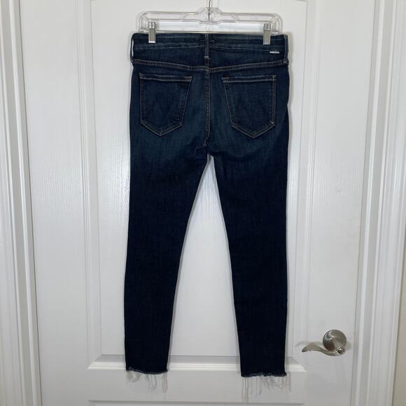 Mother Jeans The Looker Ankle Fray Partner in Crime Wash Dark Distressed 29 - Picture 8 of 8